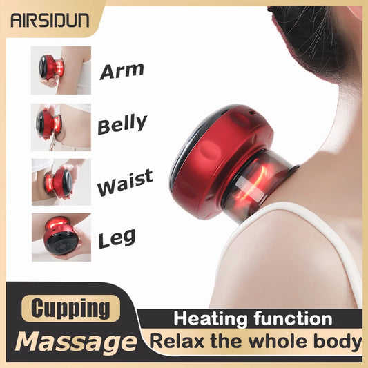 Cupping Massage Magnet Therapy Wireless Guasha Scraping Fat Burner Slimming Body Scraping Cupping Health Guasha Cans